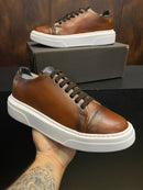 Sapatenis  Couro -Marrom