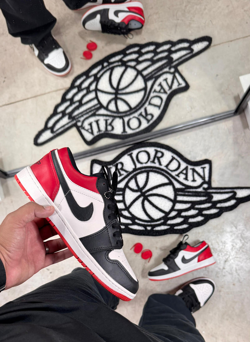 Tênis Jordan Preto Vermelho-LUXO