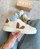 Tênis Casual Feminino Cadarço Marrom-LUXO