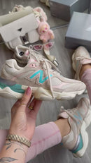 Tênis 9060 Bege Azul Importado